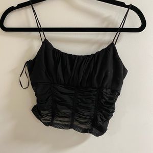 Black Crop Tank